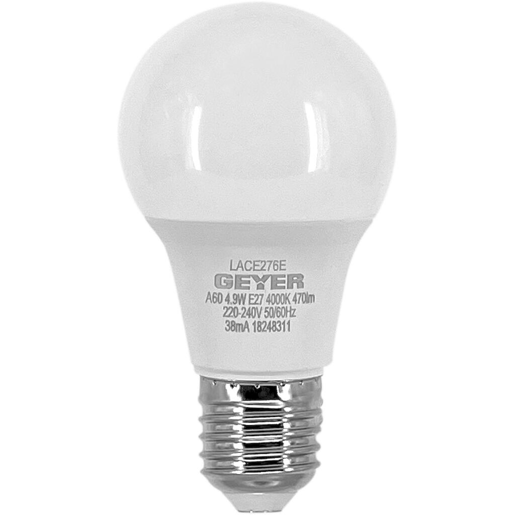 LACE276E_0 Λάμπα LED Κλασική A60 4.9W E27 4000K 470lm - Image 1