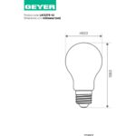 Λάμπα LED Κλασική A60 8W E27 4000K 810lm 24-42V AC/DC IP44 - Image 2