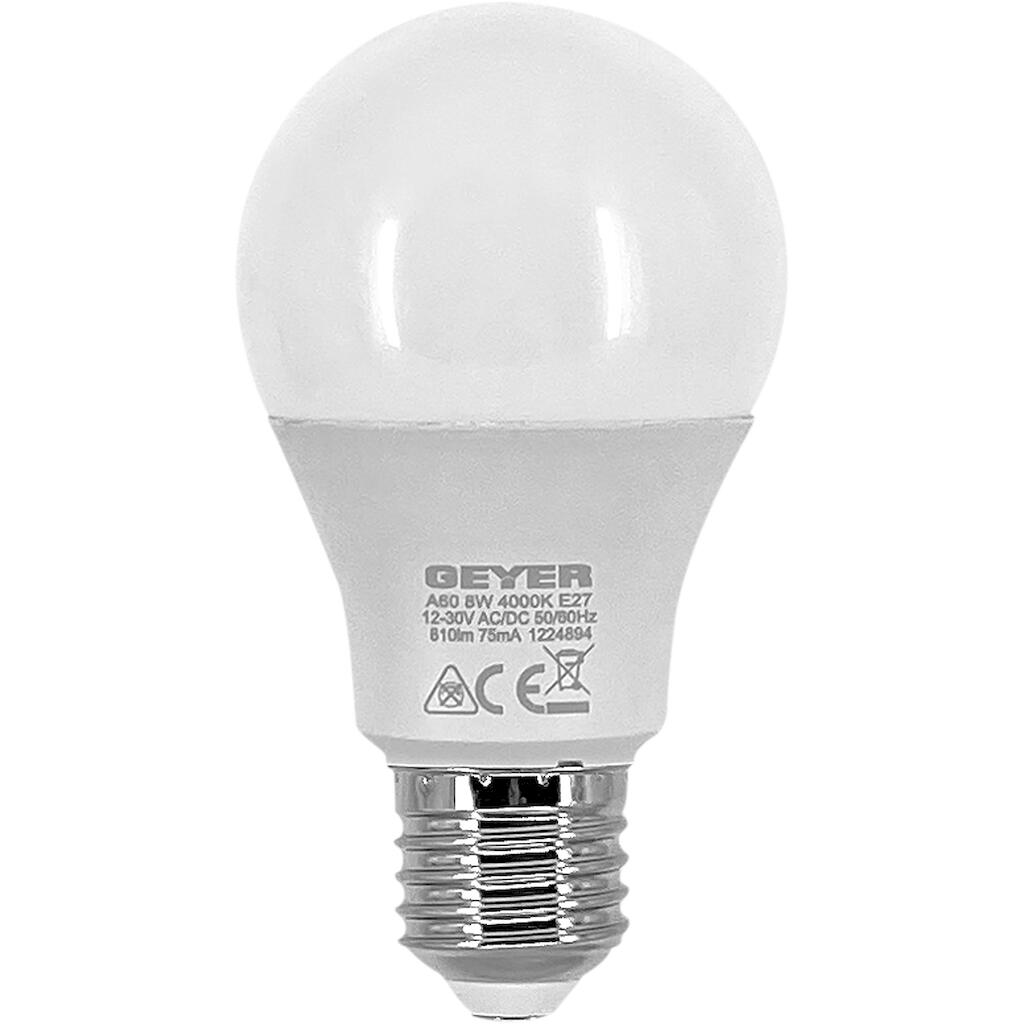 LACE2781230_0 Λάμπα LED Κλασική A60 8W E27 4000K 12-30V AC/DC IP44 - Image 1
