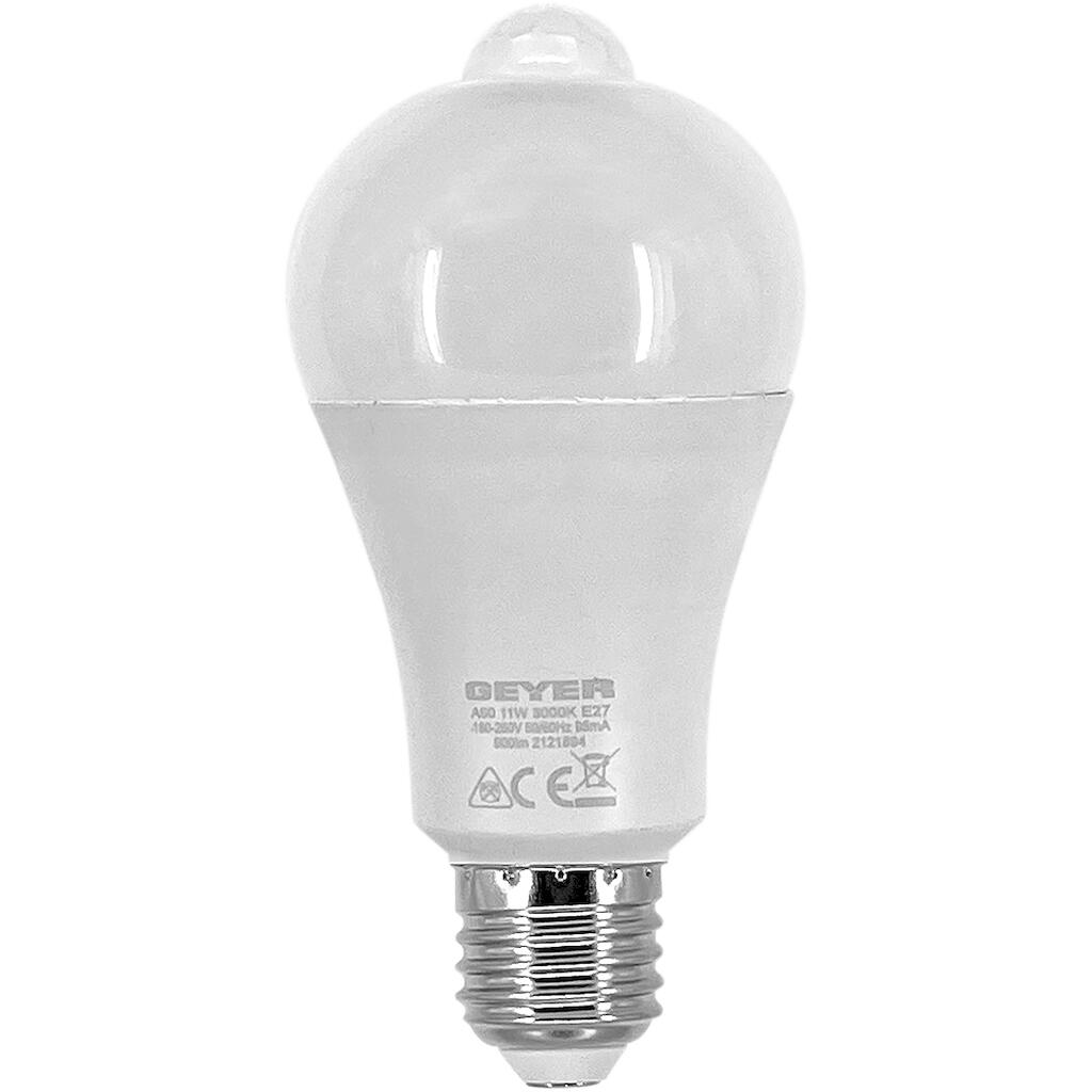 LAWE2711MS_0 Λάμπα LED Κλασική A65 11W E27 3000K 1050lm με αισθητήρα κίνησης - Image 1