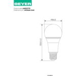 Λάμπα LED Κλασική A65 17W E27 3000K 1700lm - Image 2
