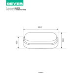 Χελώνα LED 12W 4000K 960lm 198x46 IP54 - Image 2