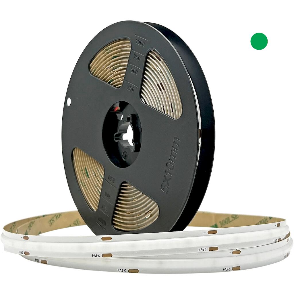 LC1024GR33_0 Ταινία LED COB 10W 24V Πράσινη 1000lm IP33 - Image 1