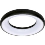 Φωτιστικό LED οροφής επίτοιχο 25W 3000K 1850lm μαύρο