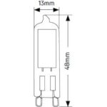 Λάμπα LED G9 Glass 2.5W 4000K 240lm - Image 2