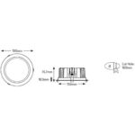 Φωτιστικό LED Downlight 25W 3000Κ 2700lm 60° - Image 2