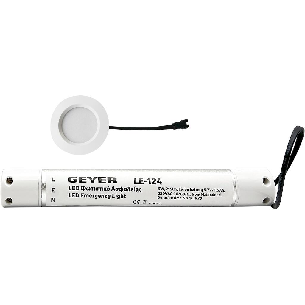 LE-124_0 LED Φωτιστικό ασφαλείας tube 5W 6500K 215lm - Image 1