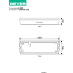 Kit εγκατάστασης σε οροφη ή επιτοίχια LED φωτιστικού ασφαλείας LE-D3 - Image 2