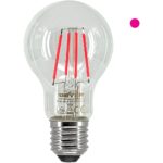 Λάμπα LED Color A60 4W E27 ρόζ 160lm