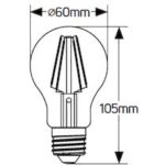 Λάμπα LED Κλασική Filament A60 4W E27 4000K 470lm - Image 2