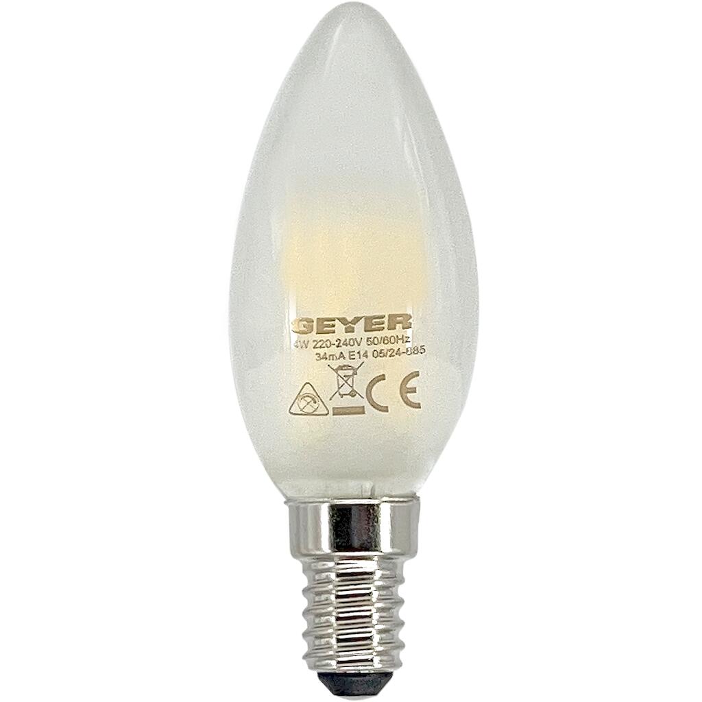 LFCSW144_0 Λάμπα LED Κερί Filament matt C35 4W E14 2700K 400lm - Image 1