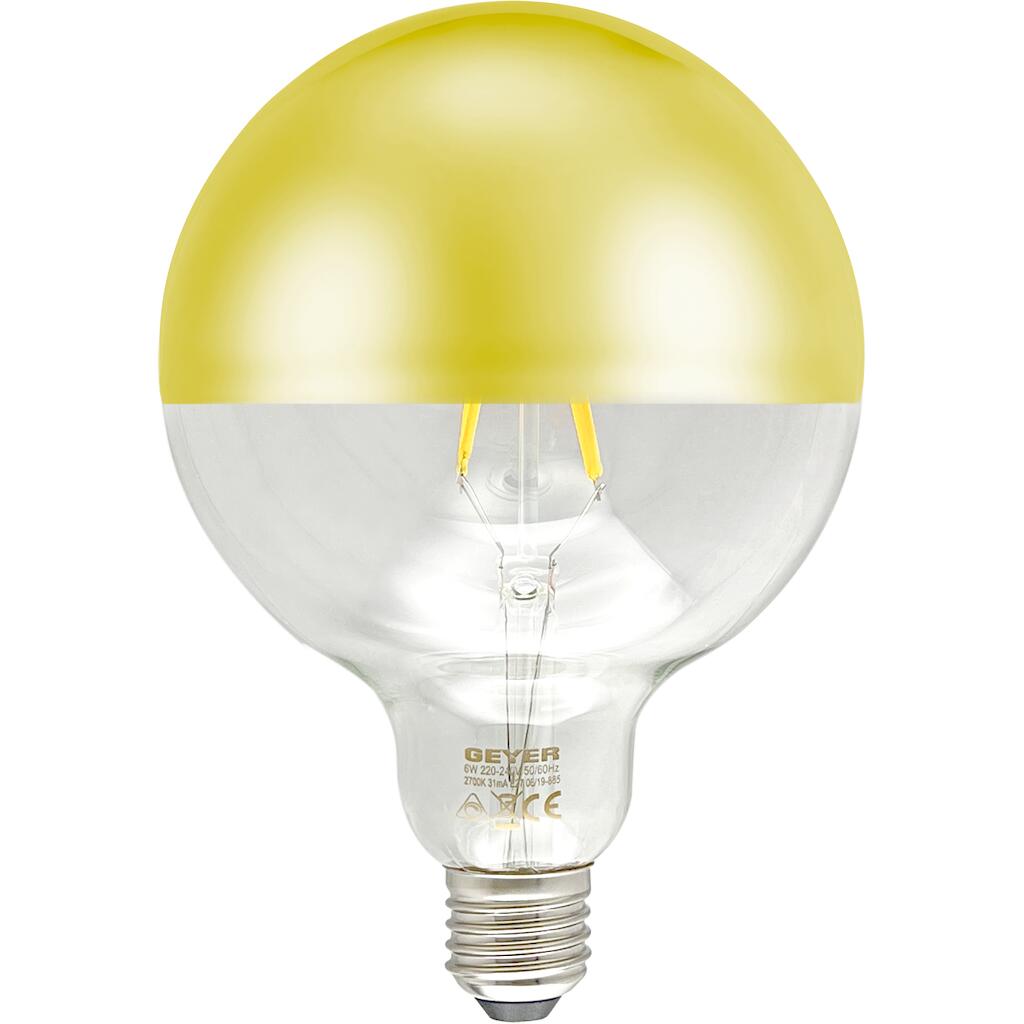 LFMA276GD_0 Λάμπα LED Αντεστραμμένου καθρέφτη χρυσό A60 6W E27 2700K 550lm dim - Image 1