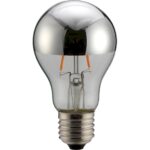Λάμπα LED Αντεστραμμένου καθρέφτη ασημί A60 6W E27 2700K 550lm dim
