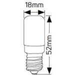 Λάμπα LED T20 2W E14 4000K 150lm - Image 2