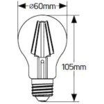 Λάμπα LED Κλασική Filament matt A60 4W E27 4000K 400lm - Image 2
