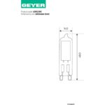 Λάμπα LED G9 Glass 2.5W 4000K 240lm - Image 2