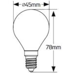 Λάμπα LED Σφαιρική G45 3W Ε14 4000K 250lm - Image 2