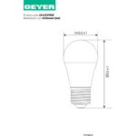 Λάμπα LED Σφαιρική G45 8.5W E27 4000K 800lm - Image 2