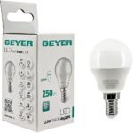 Λάμπα LED Σφαιρική G45 2.5W Ε14 6500K 250lm - Image 3