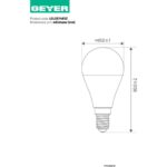 Λάμπα LED Σφαιρική G45 8.5W E14 6500K 800lm - Image 2