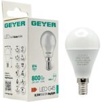 Λάμπα LED Σφαιρική G45 8.5W E14 6500K 800lm - Image 3