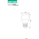 Λάμπα LED Σφαιρική G45 4.5W Ε27 6500K 470lm - Image 2