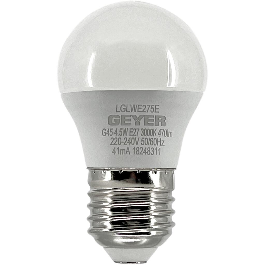 LGLWE275E_0 Λάμπα LED Σφαιρική G45 4.5W Ε27 3000K 470lm - Image 1