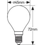 Λάμπα LED Σφαιρική G45 6W E27 3000K 470lm - Image 2
