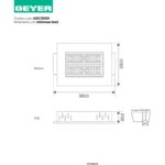 Φωτιστικό LED βενζινάδικου 100W 4000K 10000lm IP65 - Image 2