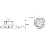 Καμπάνα LED Highbay Premium 100W 6500K 13000lm 90° IP65 - Image 2