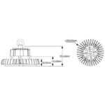 Καμπάνα LED Highbay Premium 150W 6500K 19500lm 60° IP65 - Image 2