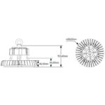 Καμπάνα LED Highbay Premium 200W 6500K 26000lm 90°IP65 - Image 2