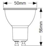 Λάμπα LED PAR16 Glass 5W GU10 2700K 400lm 38° - Image 3