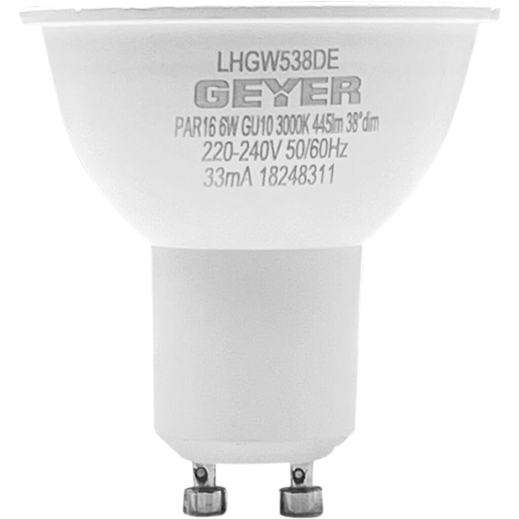 LHGW538DE_0 Λάμπα LED PAR16 6W GU10 3000K 445lm 38° dim - Image 1