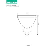 Λάμπα LED MR16 6W GU5.3 4000K 470lm 36° - Image 2