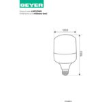 Λάμπα LED High Power Economy 40W E27 4000K 3600lm IP44 - Image 2
