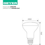 Λάμπα LED R63 8W E27 3000K 806lm - Image 2