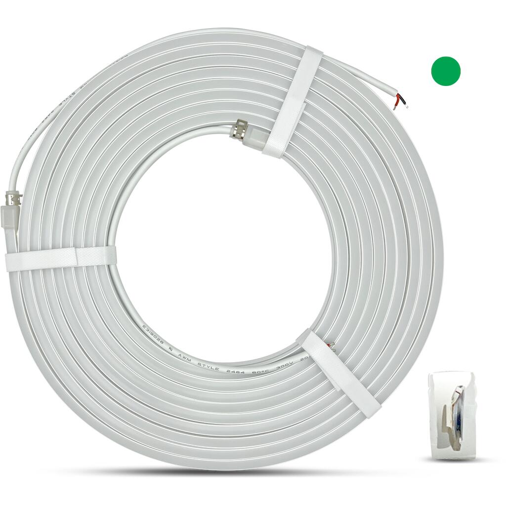 LN144612G_0 Ταινία LED Neon 14.4W 24V πράσινη 1400lm IP67 6x12mm - Image 1