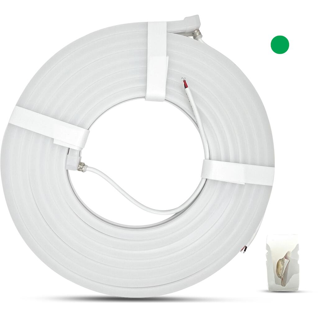 LN1449518G_0 Ταινία LED Neon 14.4W 24V πράσινη 1400lm IP67 10x23mm - Image 1