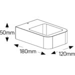 Απλίκα LED  6W 3000K 250lm 120x50 IP54 - Image 2