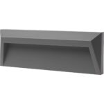 Απλίκα LED 1.6W 3000K 140lm 230x80 IP54 ασημί