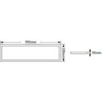 LED Panel Avra 120x30 40W 3000K 4000lm UGR<19 - Image 2