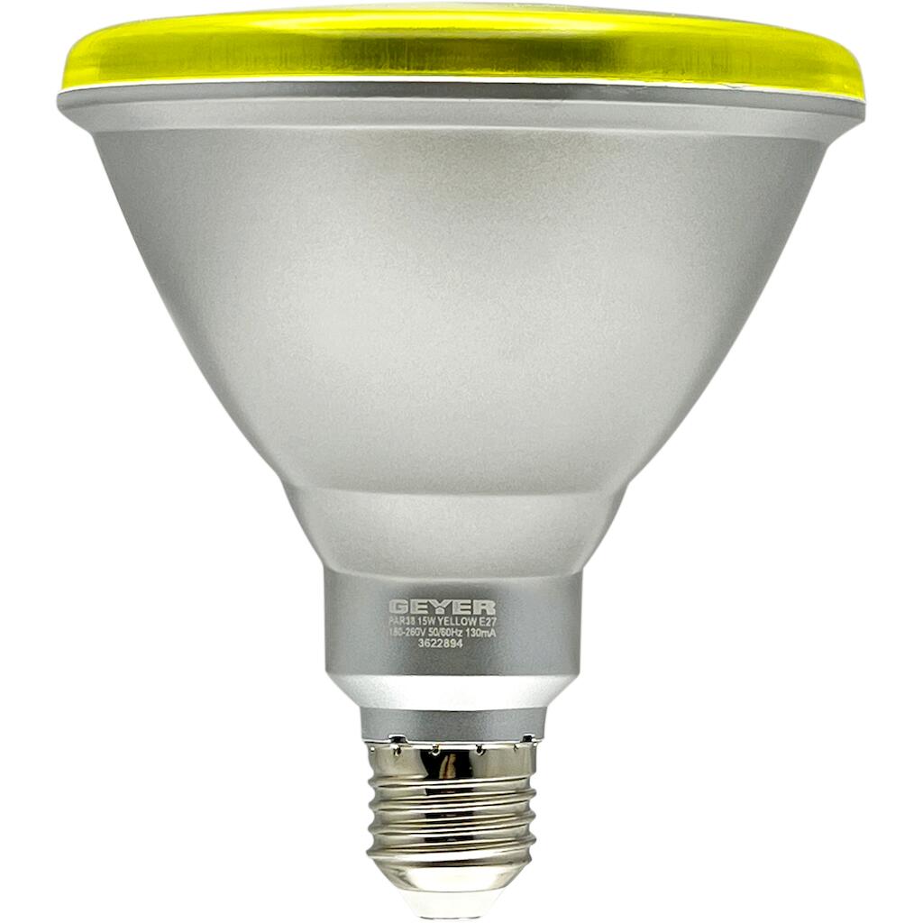 LP38YE2715_0 Λάμπα LED PAR38 15W E27 κίτρινo IP65 - Image 1