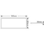 LED Panel Avra 60x30 24W 3000K 2160lm UGR<19 - Image 2