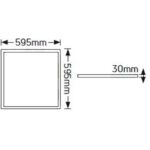 LED Panel Lithos 60x60 60W 4000K 6600lm UGR<19 - Image 2