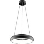 Φωτιστικό κρεμαστό LED 25W 3000K 1850lm IP40 300mm μαύρο
