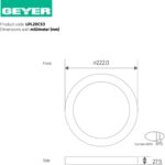 PL LED 20W 4000K 1900lm Φ190-200mm - Image 3