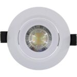 LED Spot χωνευτό GU10 7W 3000K/4000K/6500K 560lm IP20 λευκό (switchable) PC/PMMA