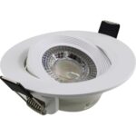 LED Spot χωνευτό GU10 7W 3000K/4000K/6500K 560lm IP20 λευκό (switchable) PC/PMMA - Image 3