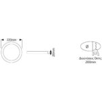 PL LED 18W 4000K 1550lm Φ200mm γκρι - Image 2